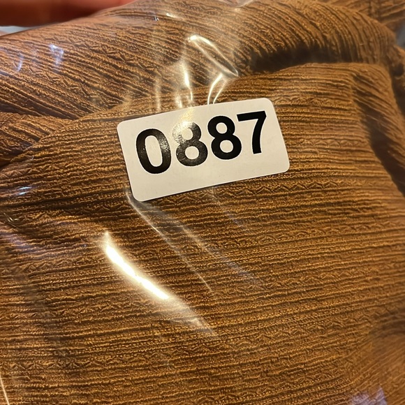 Ava & Viv guaze blouse top womens 2x burnt orange brown peasant boho bishop soft - Picture 11 of 11